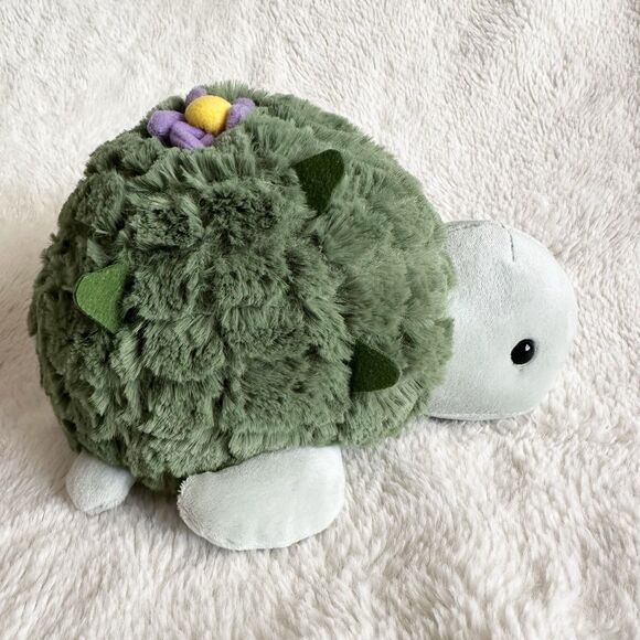 Aurora Cactus Kingdom Turtle Small 8” Stuffed Animal Plush Green - Picture 4 of 6